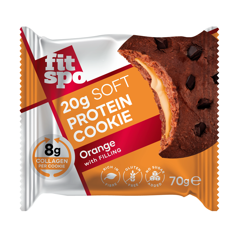 FitSpo Protein-Collagen Cookie Narancsos 70g 