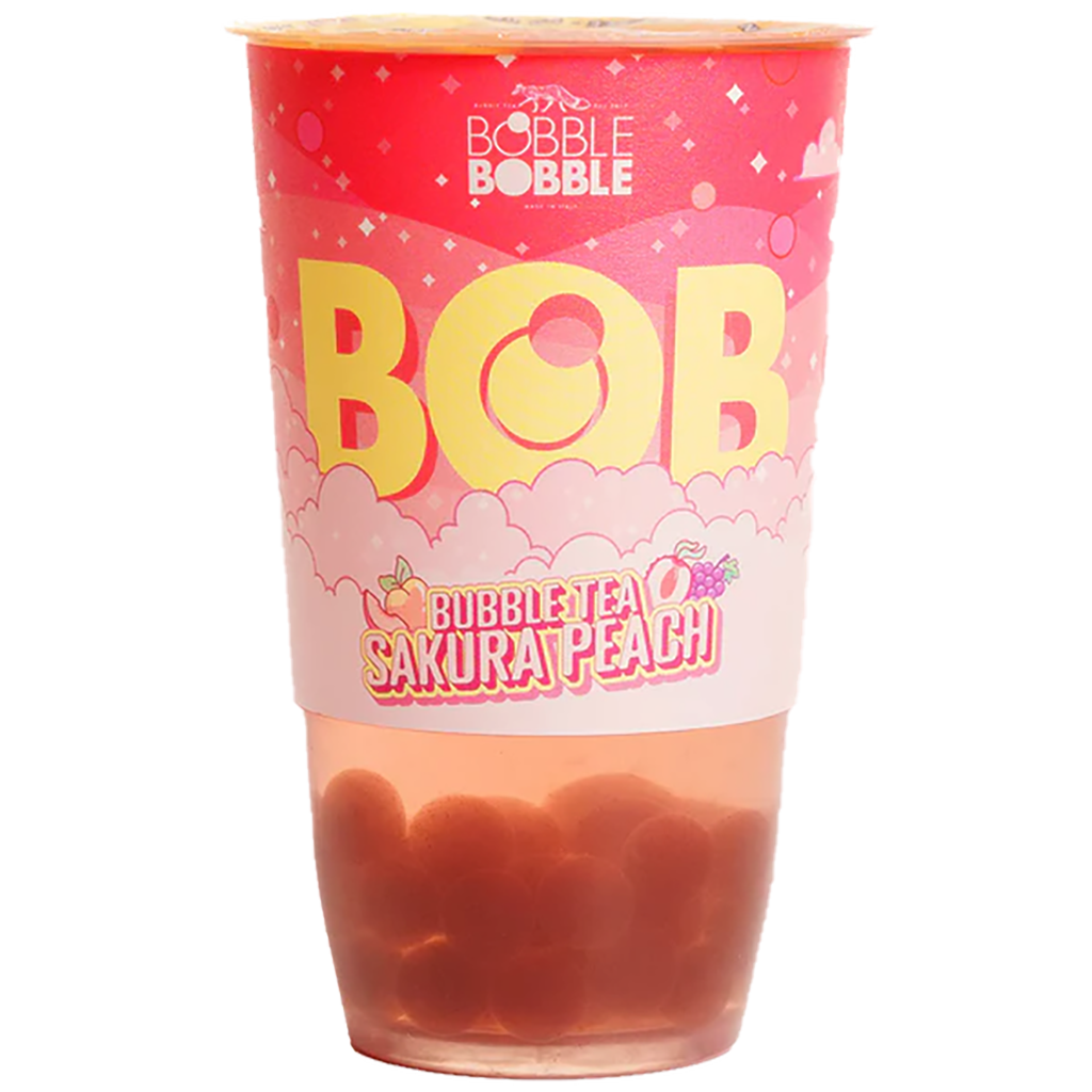 BOB Sakura Peach bubble tea 360ml 
