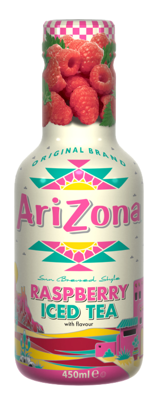 AriZona fekete tea Málnás 450ml  DRS