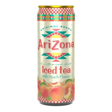 AriZona fekete tea Barackos 500ml CAN  DRS