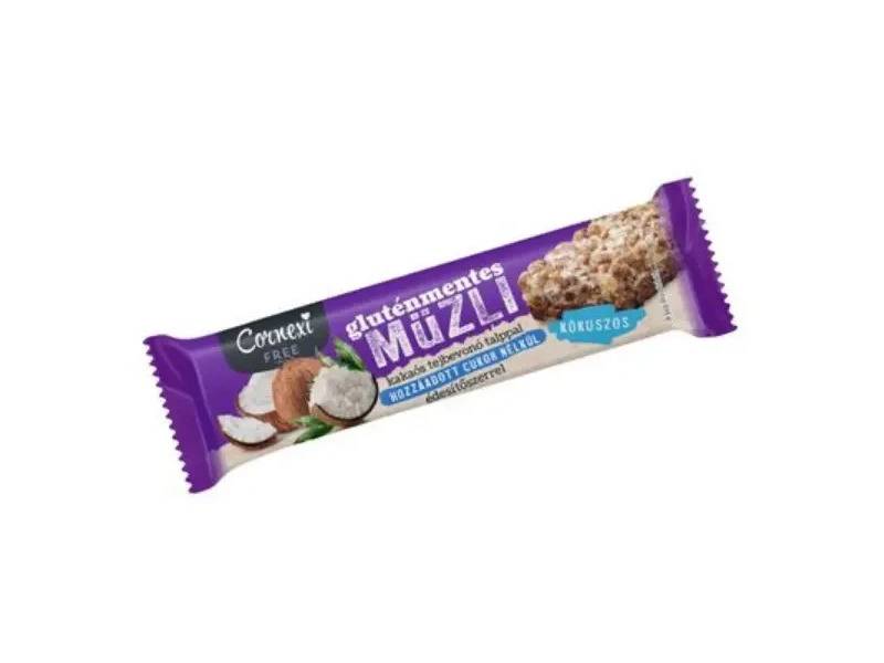 Cornexi GM-HCN kókuszos müzliszelet, kakaós tejbev. talppal 25g 