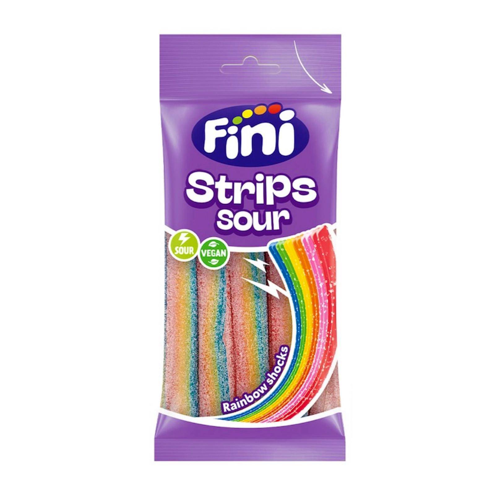 Fini Strips Szivárvány gumicukor 80g 