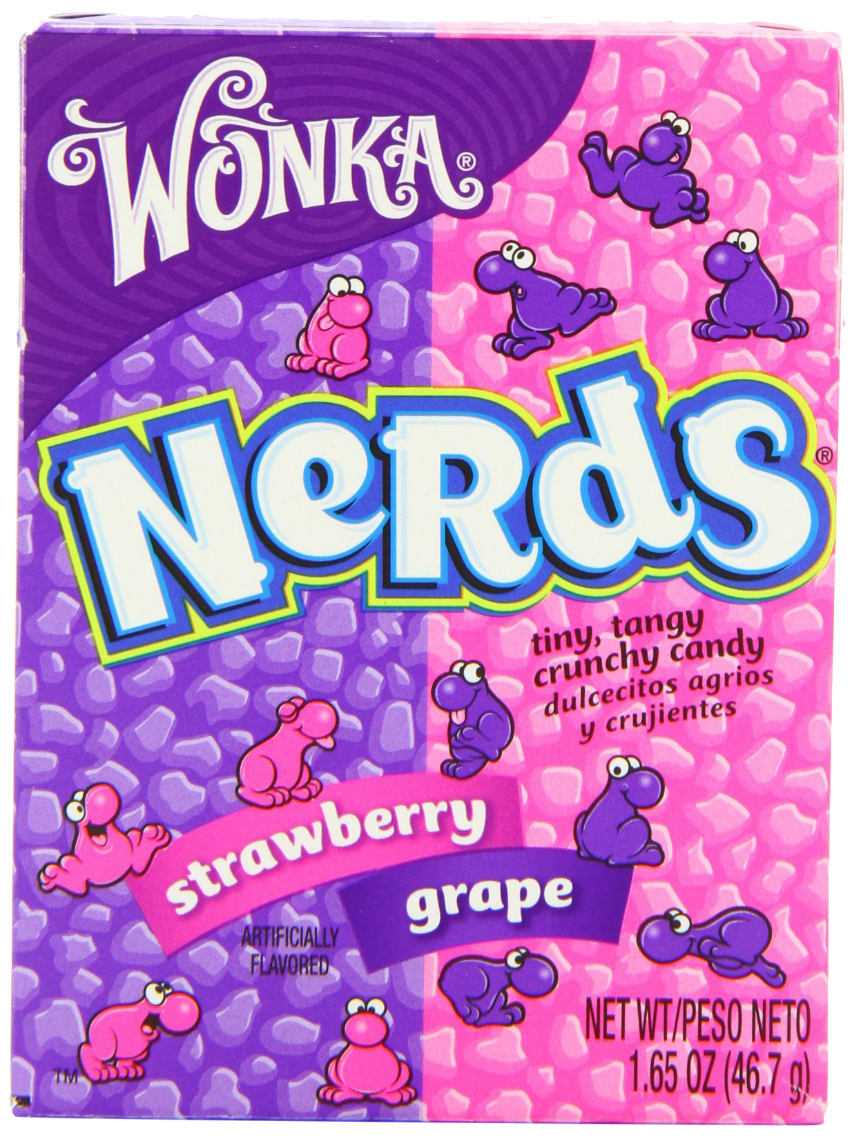 Wonka Nerds Grape and Strawberry cukorka 47g 