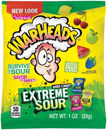 Warheads Extreme Sour savanyú keménycukorka válogatás 28g 