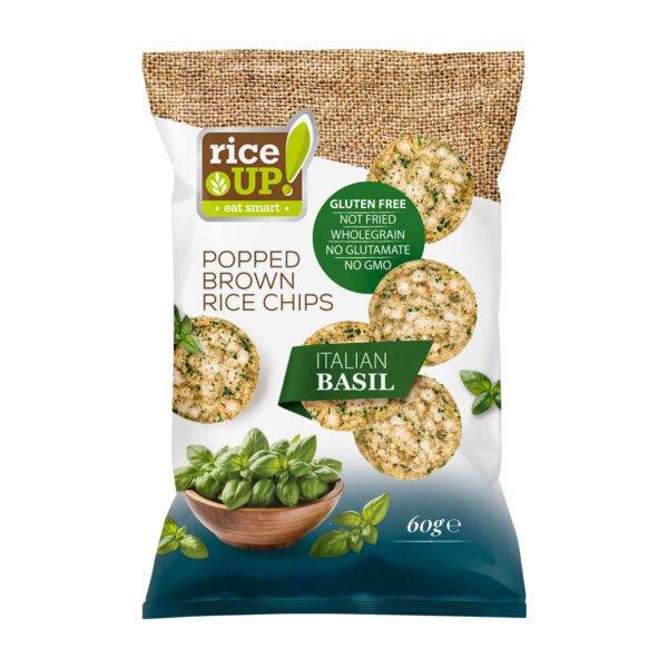 Rice Up! Italian Basil rizs chips 60g 