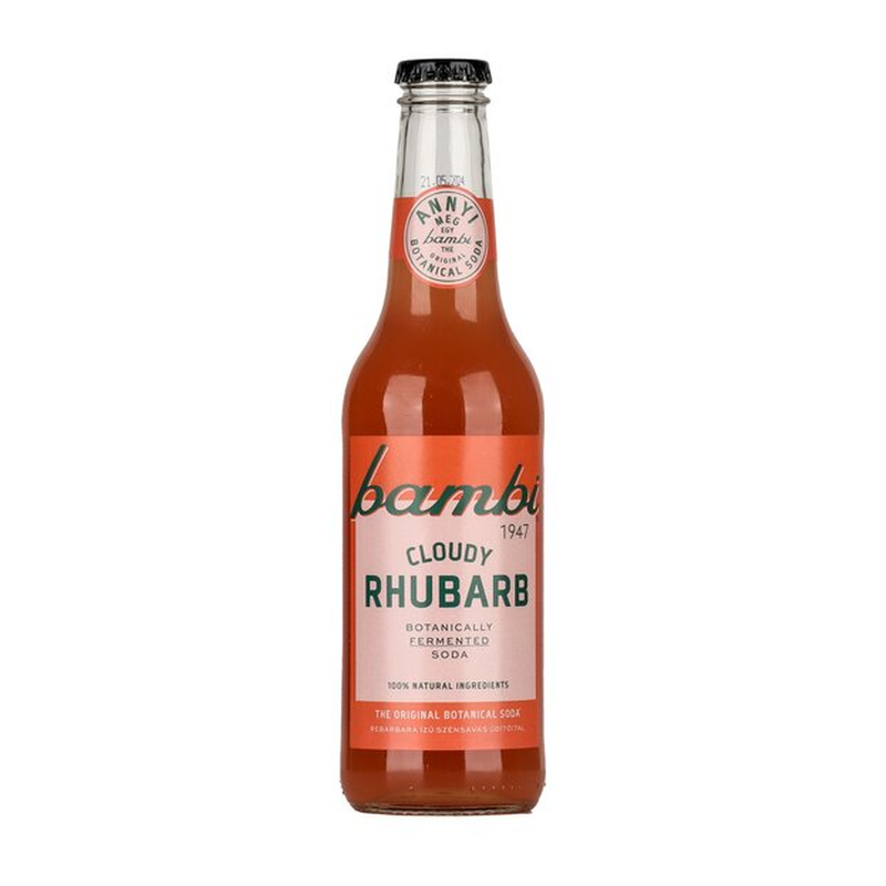 BAMBI Rebarbarás üdítőital 330 ml  DRS