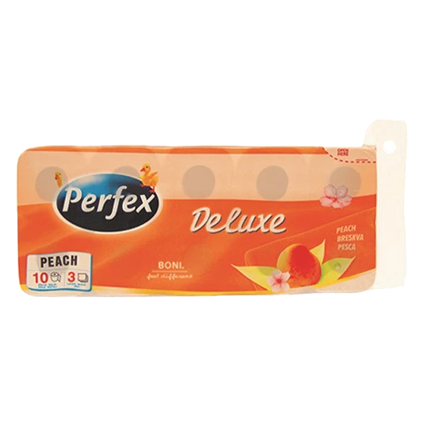 Boni Perfex toalettpapír DeLuxe 3 rétegű barackos 10tek. (150 lap) 