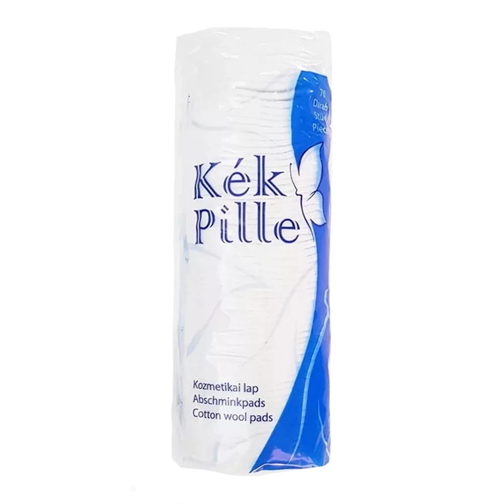 Kék Pille kozmetikai lapok DUO varrott szélű 100db-os 