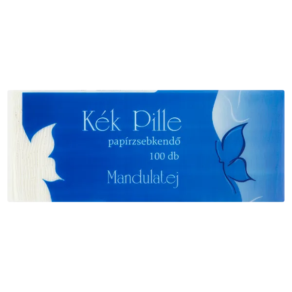 Kék Pille papír zsebkendő 3 rétegű mandulatej 100db-os 