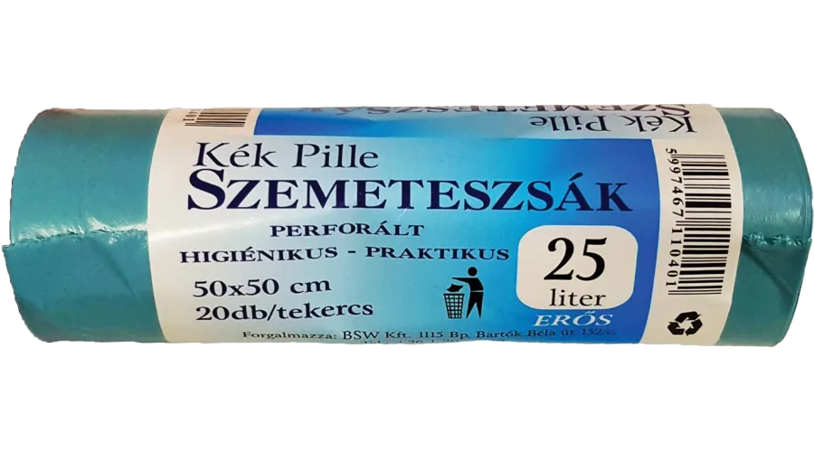 Kék Pille szemeteszsák 25l kék 20db-os 