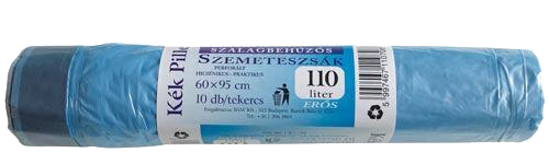 Kék Pille szalagbehúzós szemeteszsák 110l 10db-os 
