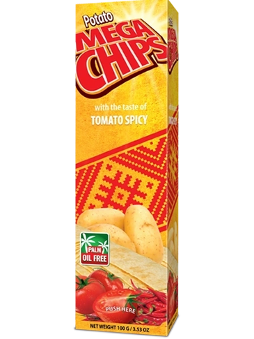 Megachips Tomato Spicy ízű 50g 
