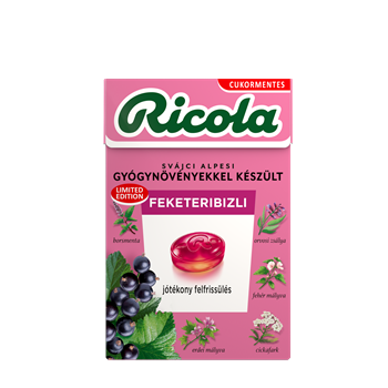 Ricola Feketeribizlis cukorka 40g 