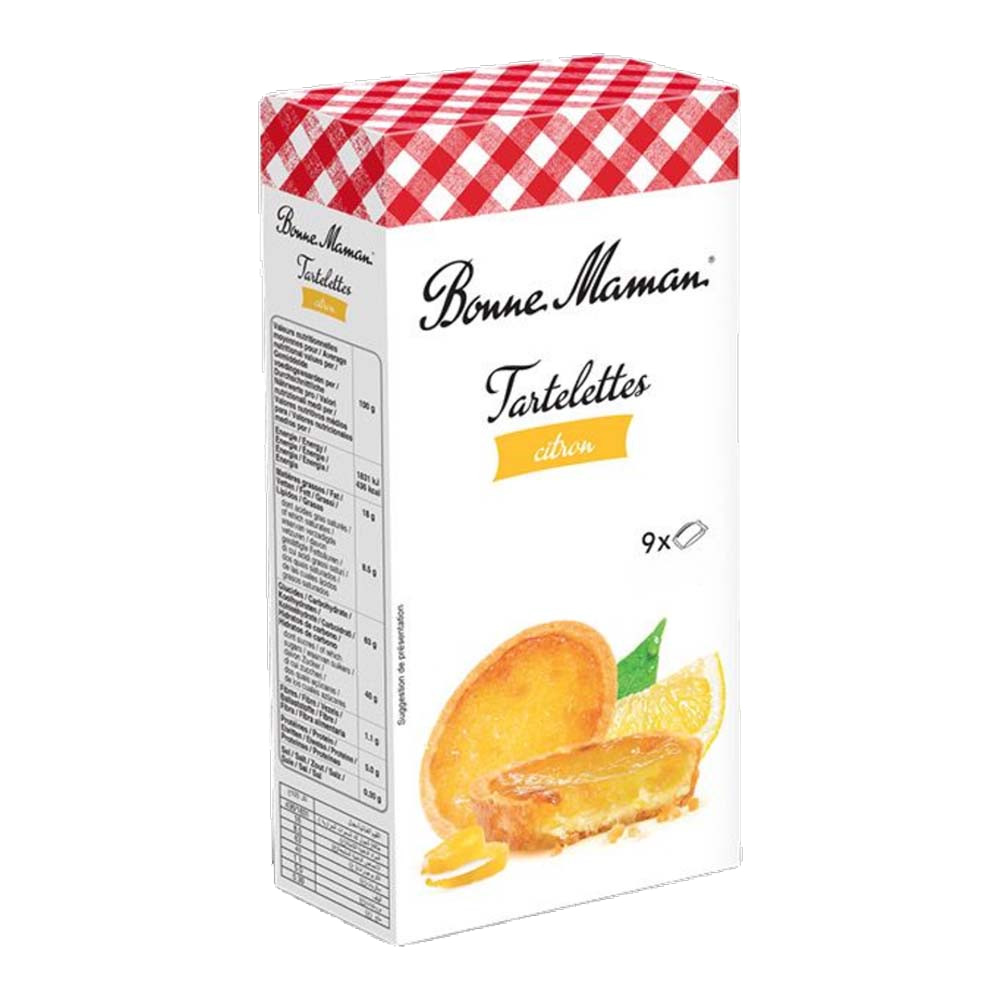 Bonne Maman tartelettes Citrom lekvárral 125g 