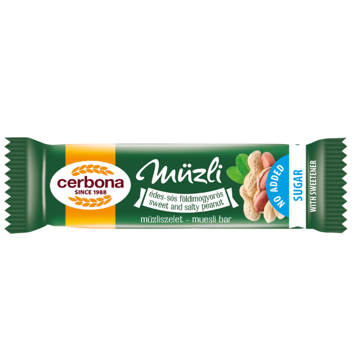 Cerbona müzliszelet édes-sós földimogyorós 20g 