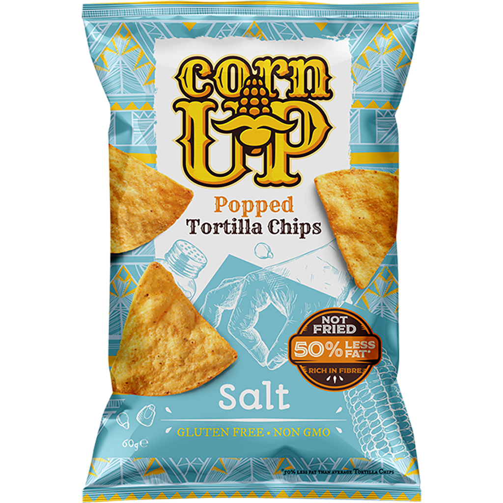 Rice Up! Tortilla chips Tengeri sós ízű 60g 