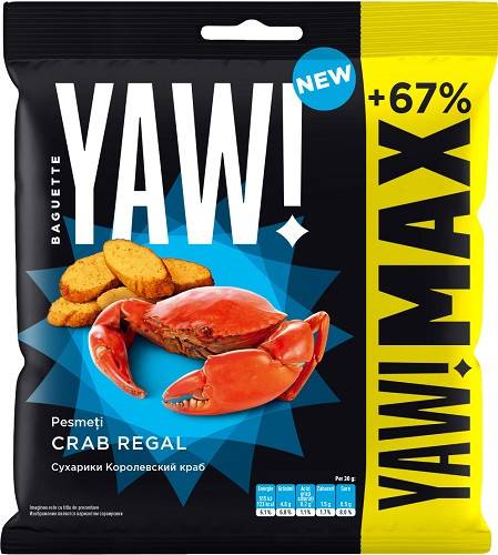 Yaw Baguette királyrák ízű snack 120g 