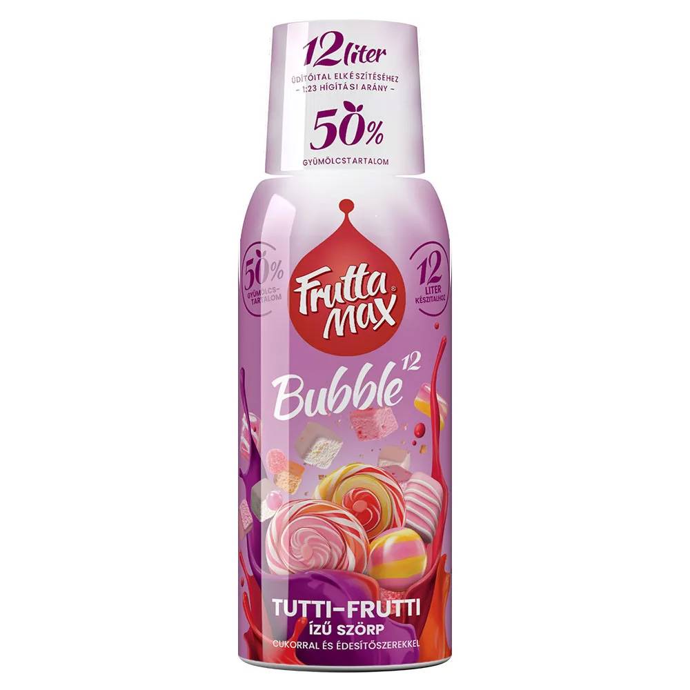 Frutta Max Bubble tutti-frutti gyümölcsszörp 500ml  DRS