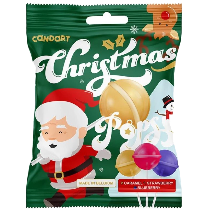 Candart Christmas Pop Mix (karamell, eper, áfonya) 100g 