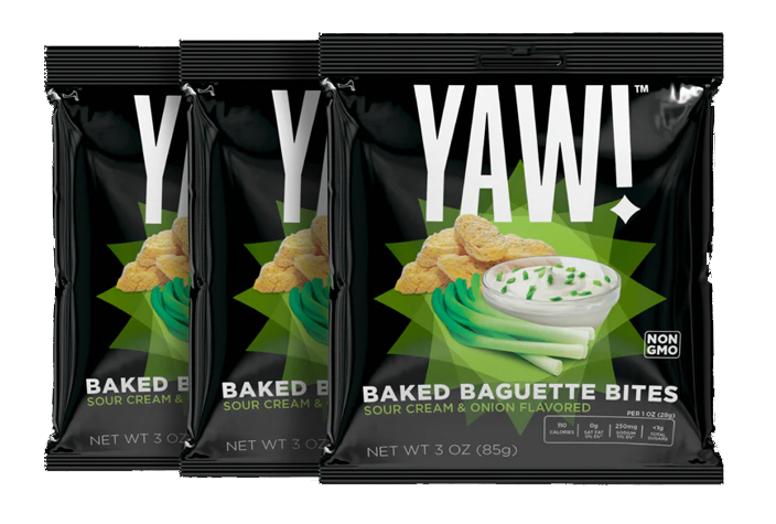 Yaw Baguette Hagymás-Tejfölös ízű snack 120g 