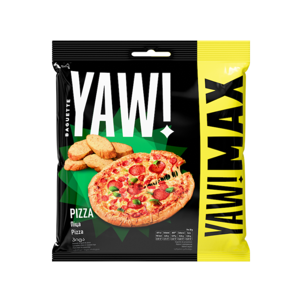 Yaw Baguette Pizza ízű snack 120g 