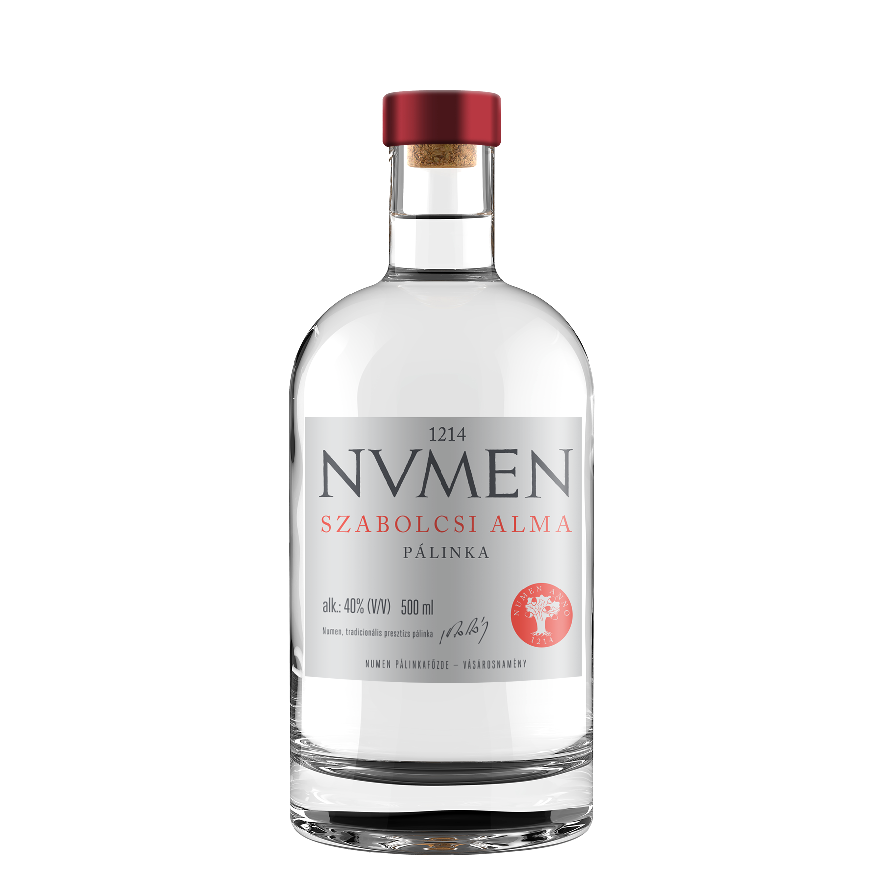NVMEN Szabolcsi Alma Pálinka 40% 0,5l  DRS