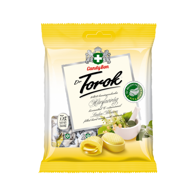 Dr. Torok Hársfavirág töltött keménycukorka 75g 