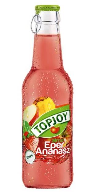 TopJoy 0,25l üveges alma-eper  DRS