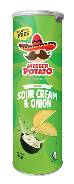 Mister Potato Chips Hagymás-Tejfölös 160g   