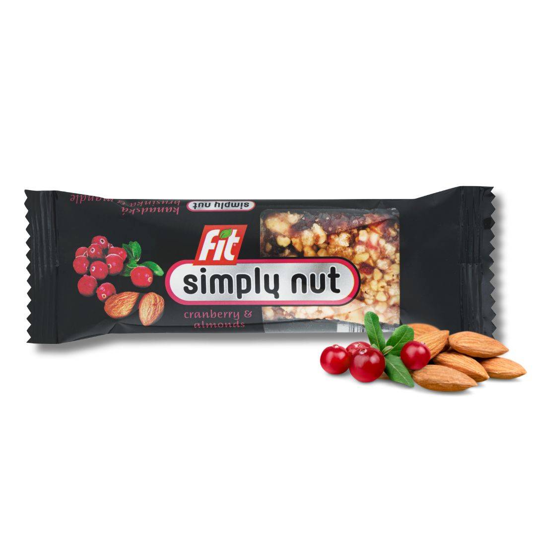 Fit Simply Nut 35g müzliszelet magvakkal vörösáfonya-mandula 