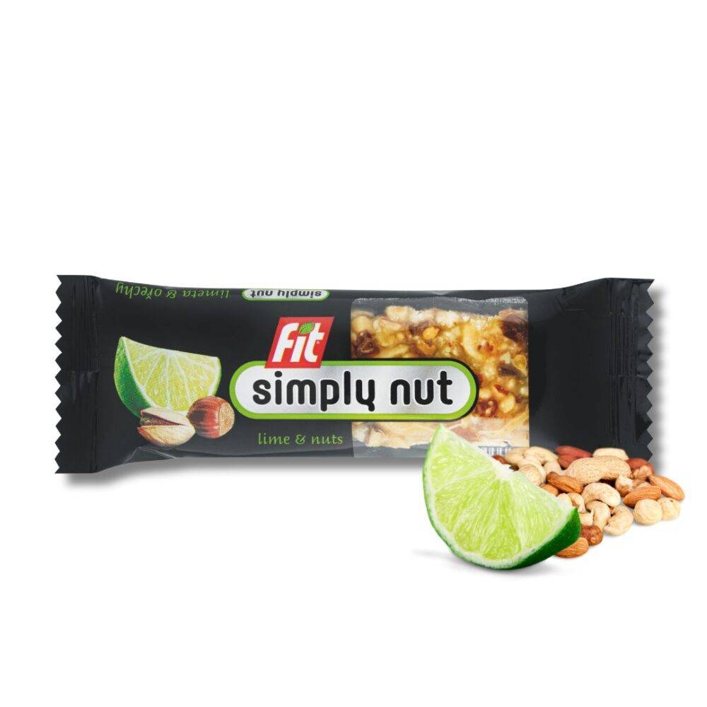 Fit Simply Nut 35g müzliszelet magvakkal lime-mogyoró-pisztácia  