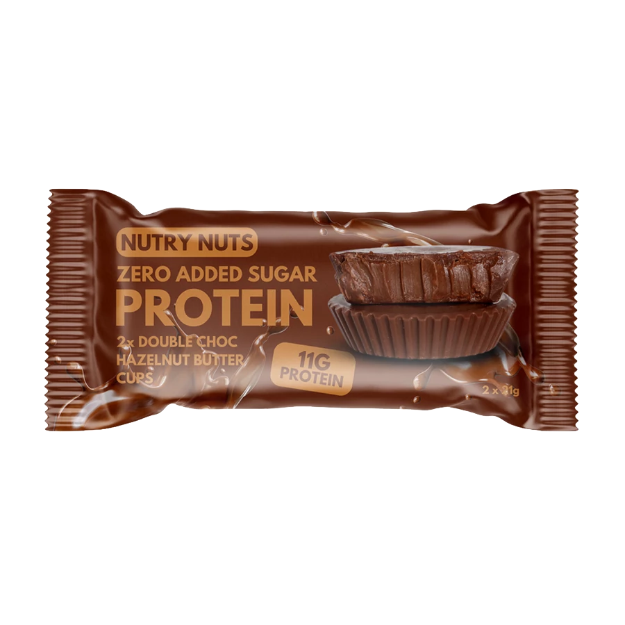 NUTRY NUTS Protein Hazelnut Butter Cups - Double Choc 42g 