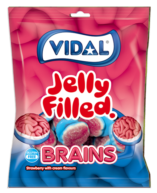 Vidal Töltött Agy gumicukor 90g  