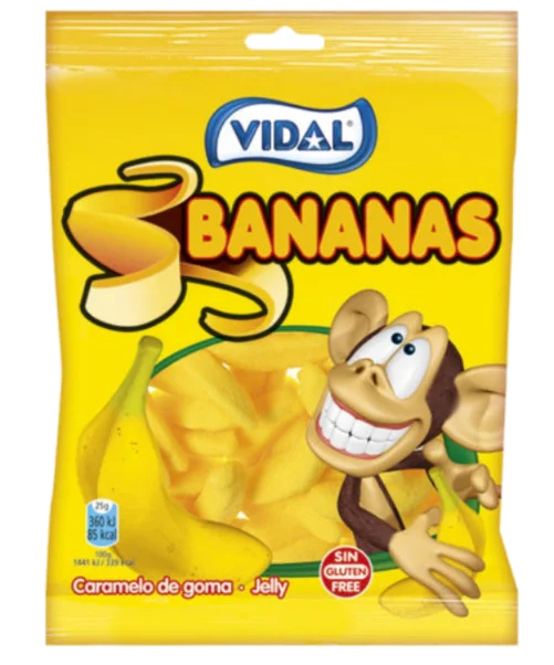 Vidal Banán gumicukor 90g 