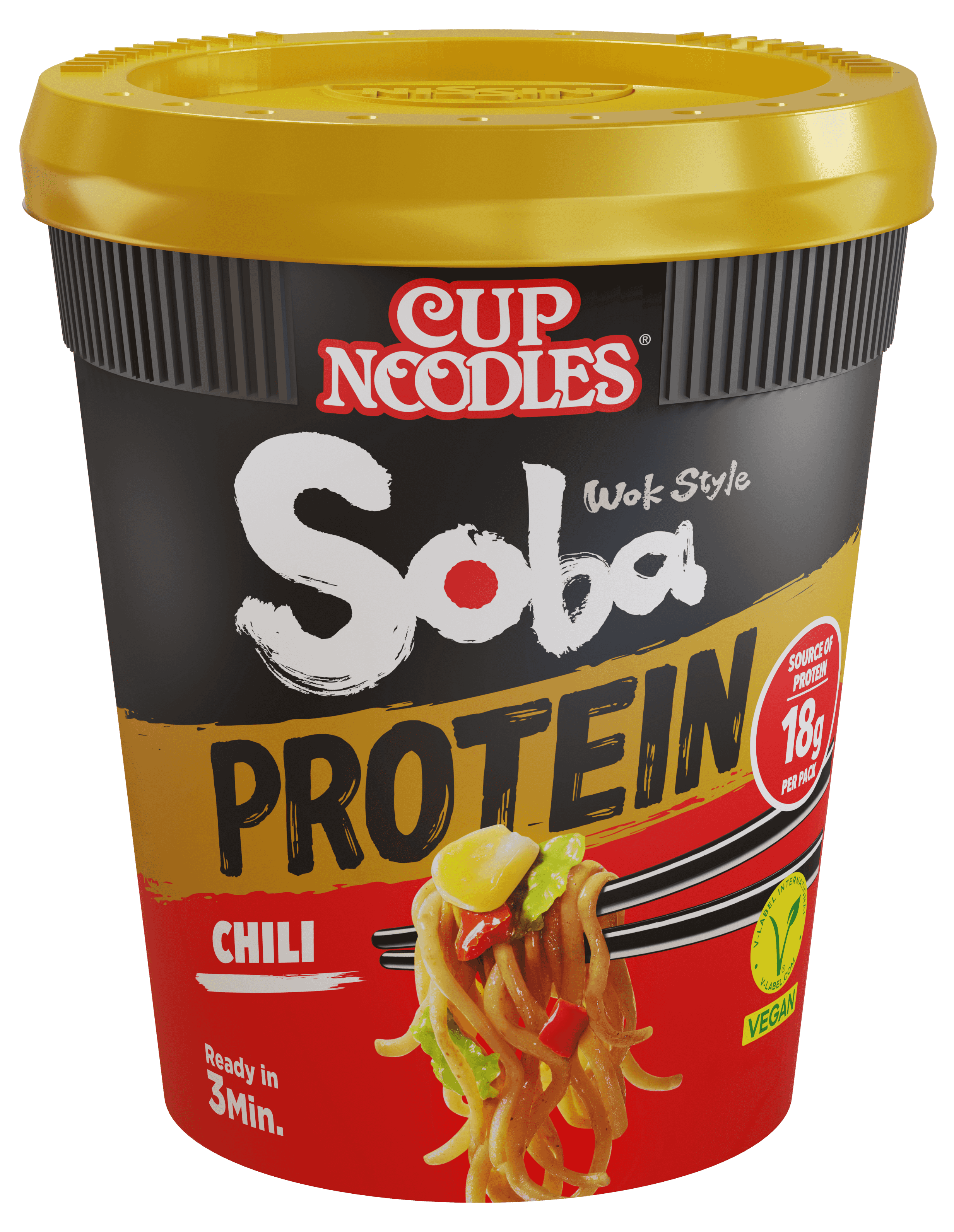 Nissin PROTEIN Soba Cup Chili 93g  