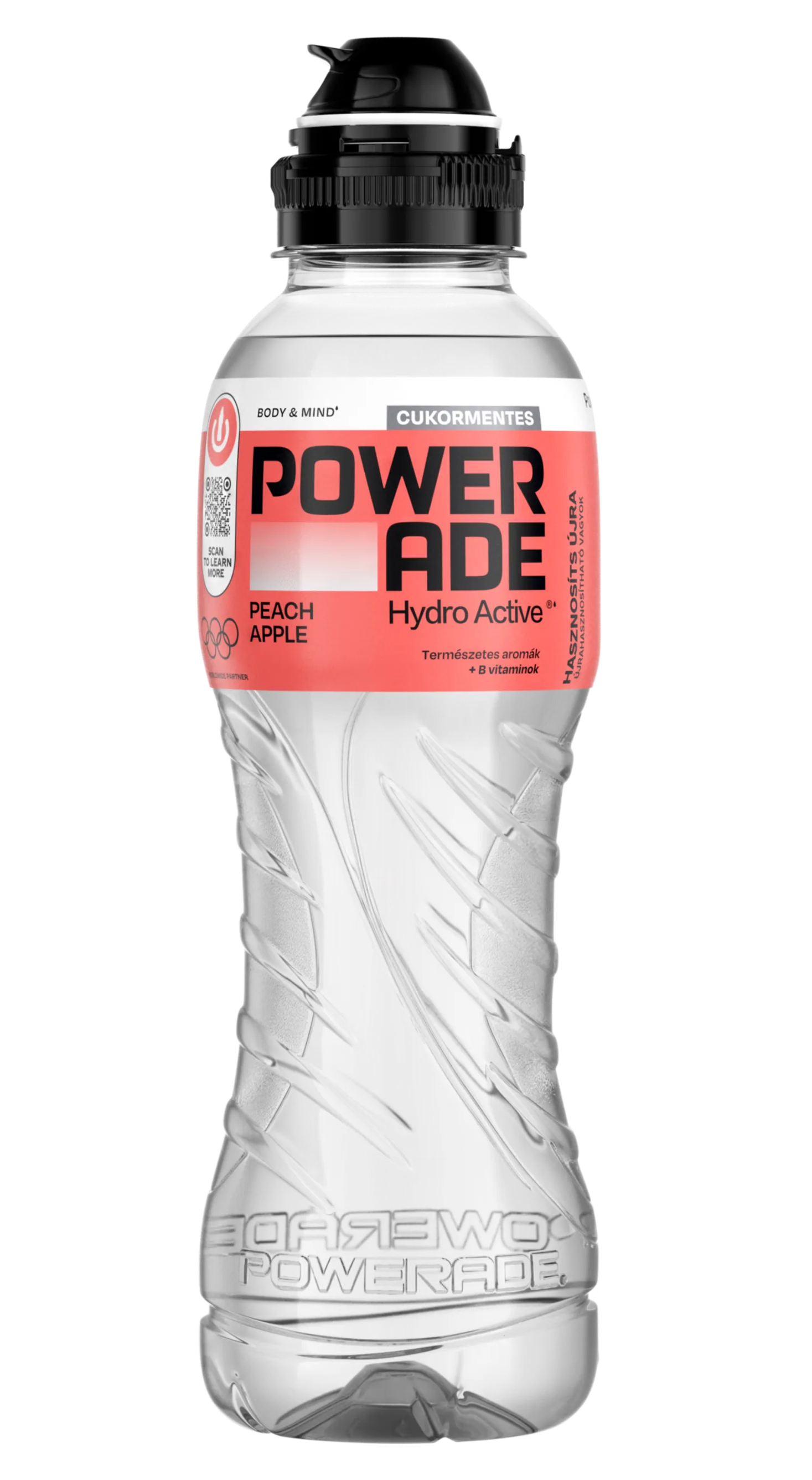 Powerade 0,5l Zero Hydroactive Peach-Apple  DRS 