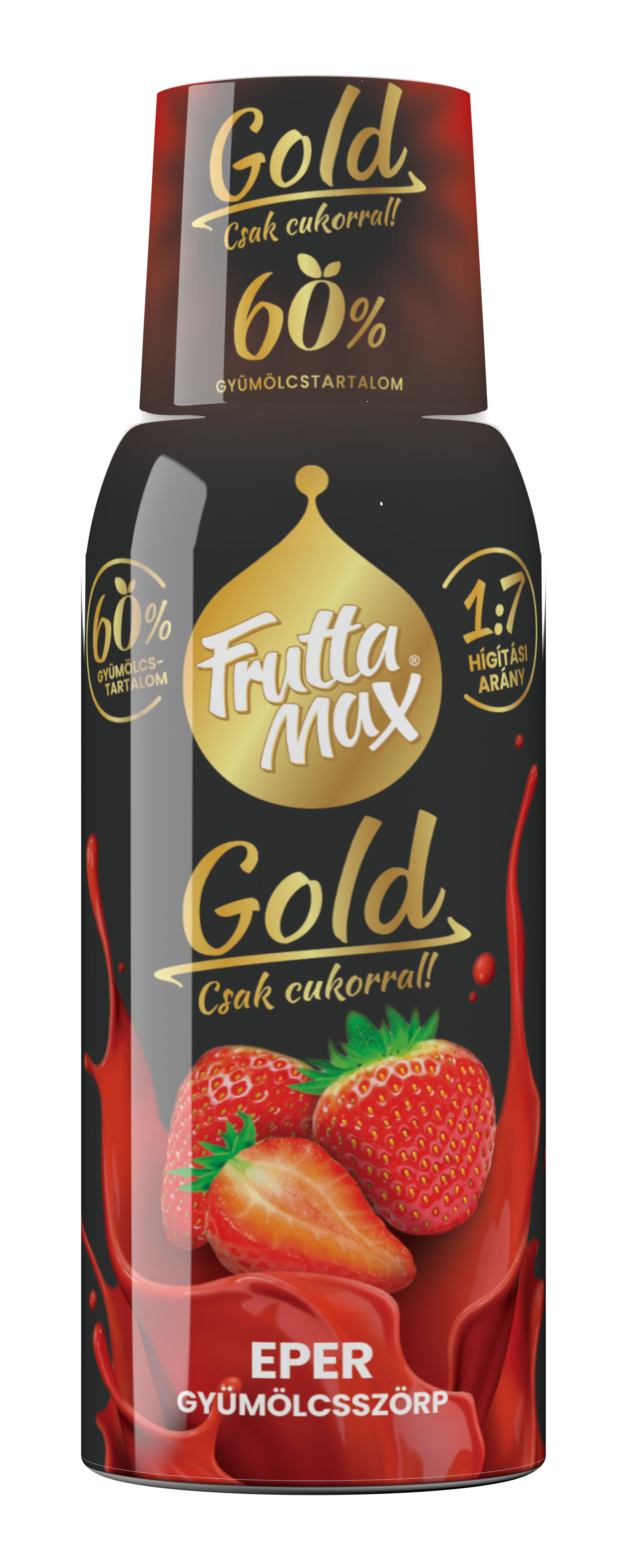 Frutta Max GOLD Eper ízű szörp  500ml  DRS