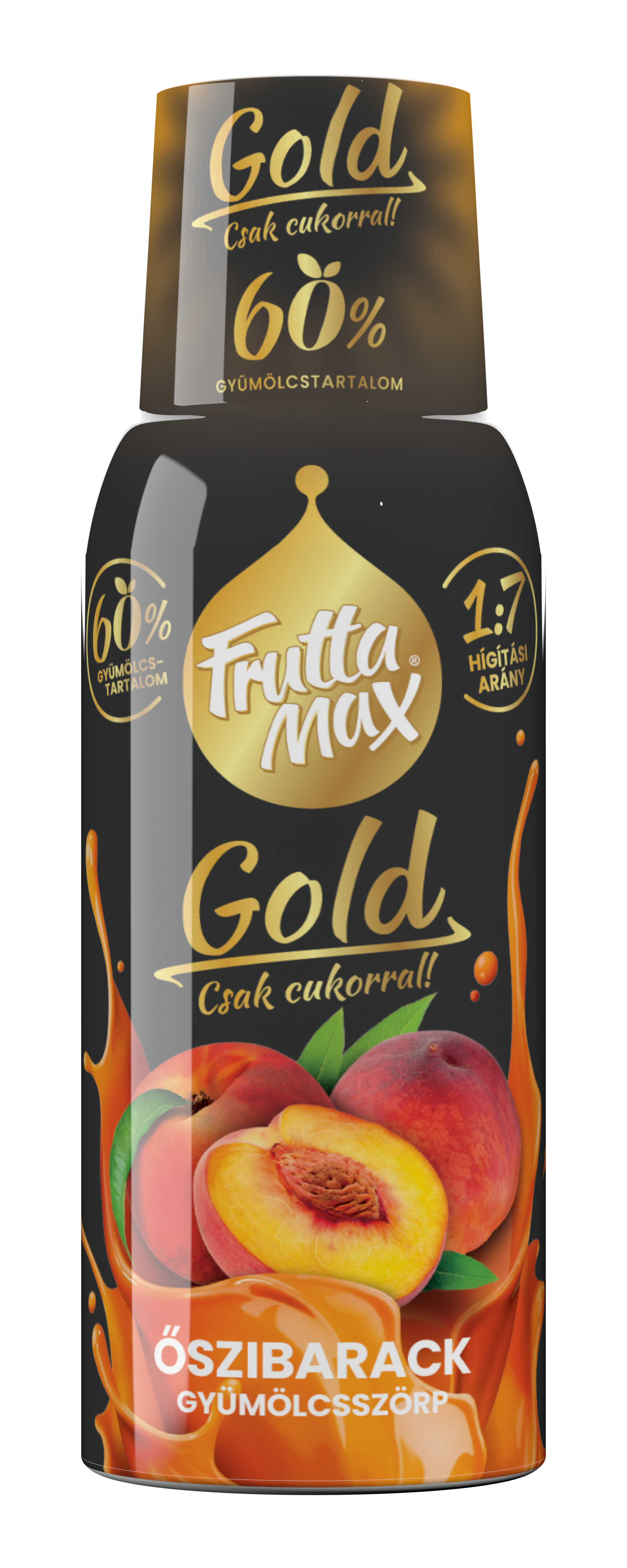 Frutta Max GOLD Őszibarack ízű szörp  500ml  DRS 