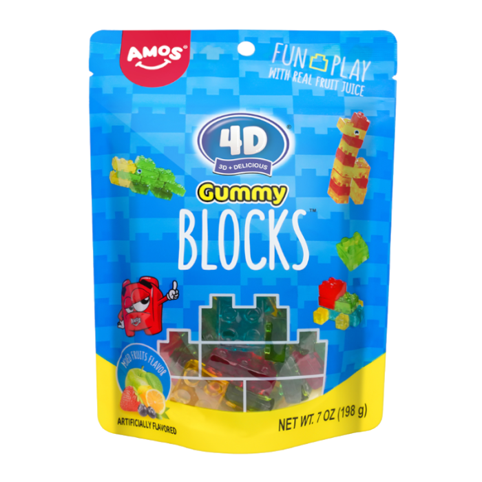 Amos 4D Gummy Blocks 72g 