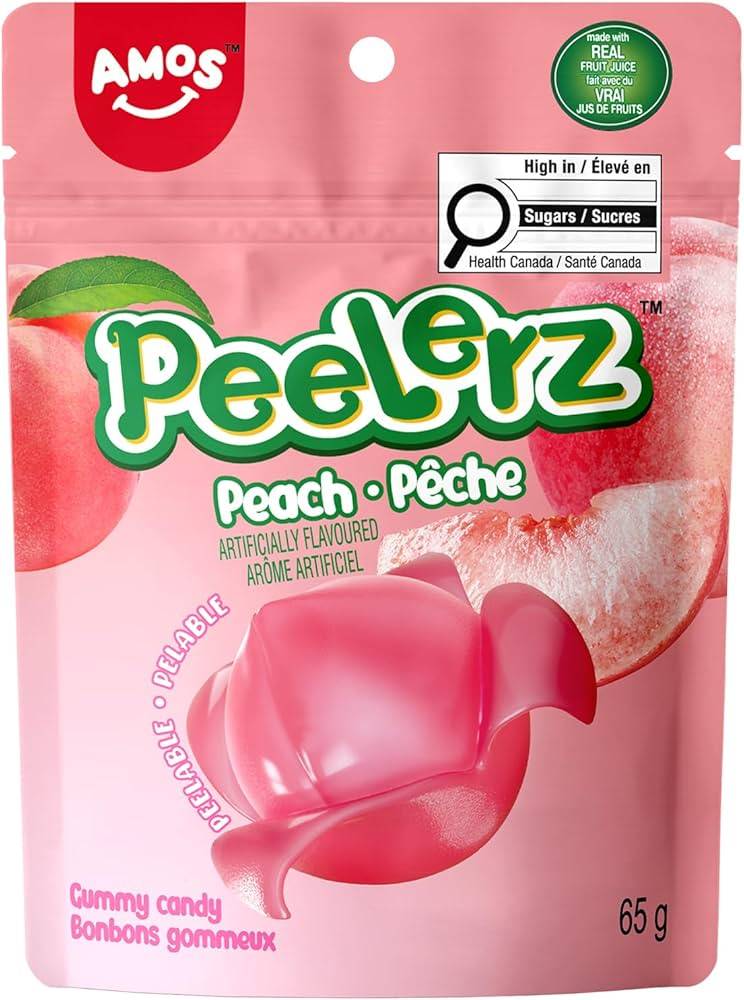 Amos Peelerz Peach 65g 