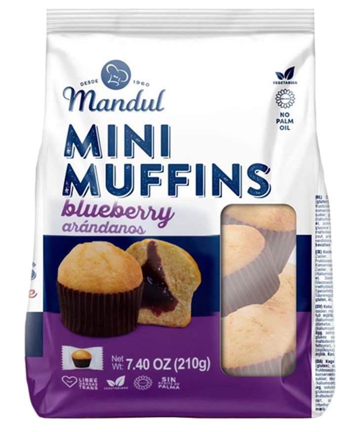 Mandul Mini Muffins áfonya 210g 