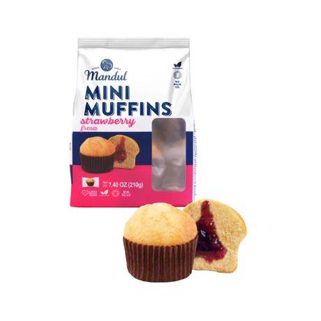 Mandul Mini Muffins eper 210g 