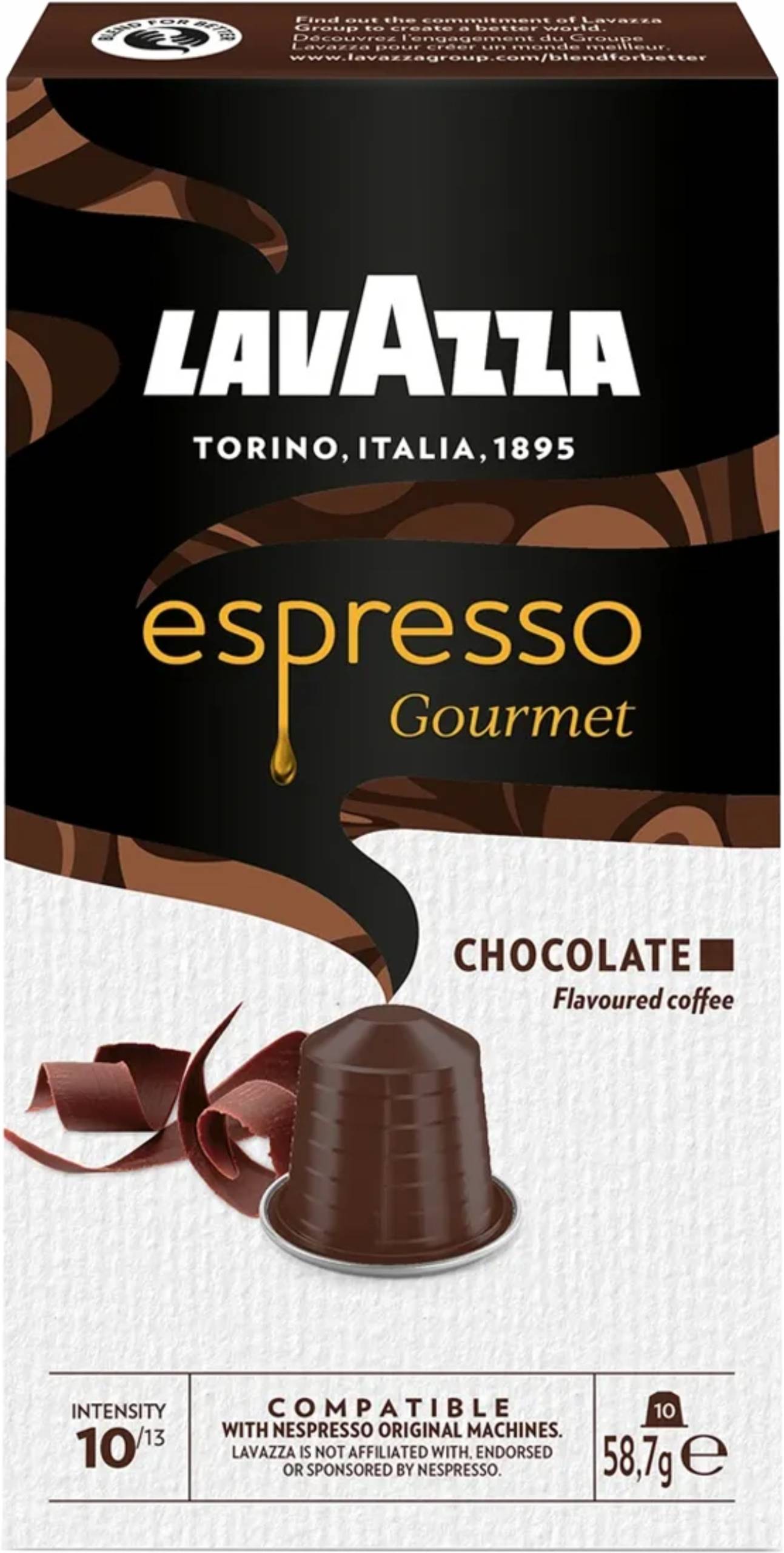 Lavazza Nespresso Chocolate 10 x 5,8g caps.   