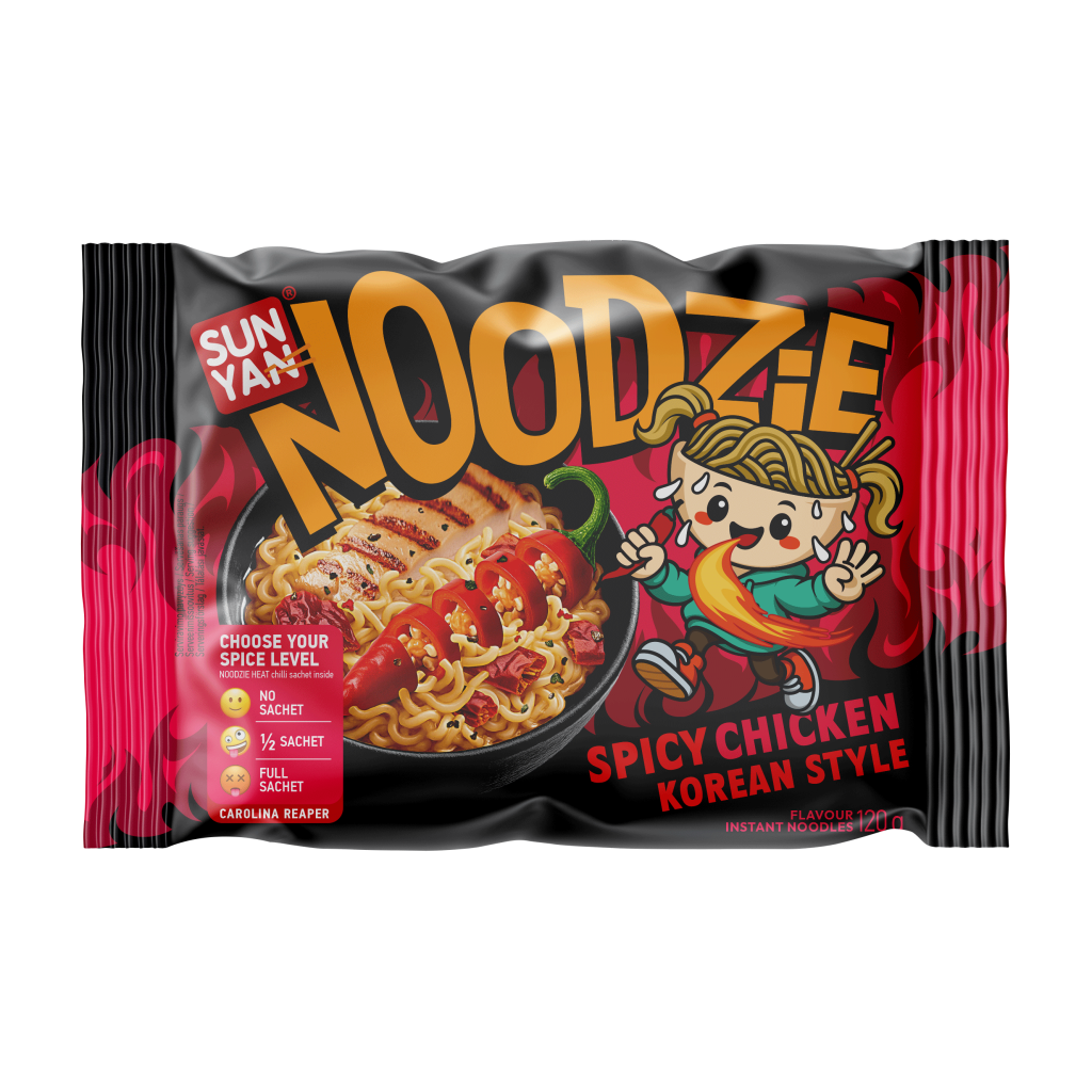 SunYan NOODZIE instant tészta pikáns csirke 120g  