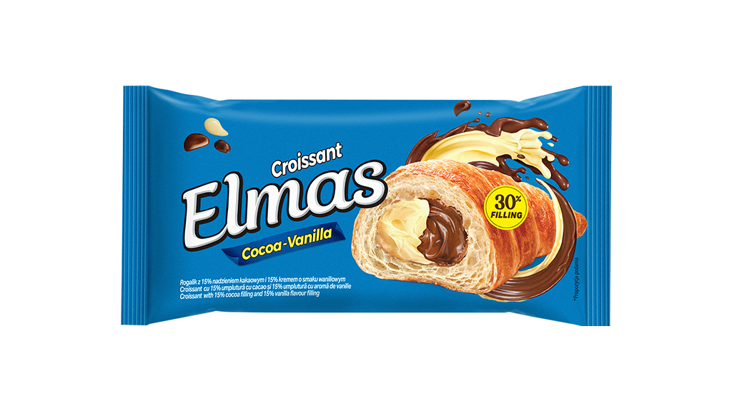 ELMAS Croissant Kakaós-Vaníliás 48g 