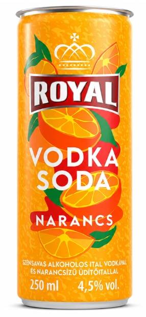 Royal Vodka CAN Soda-Narancs 0,25l 4,5%  DRS