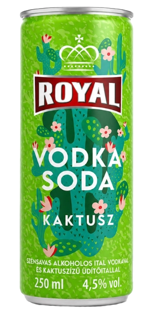 Royal Vodka CAN Soda-Kaktusz 0,25l 4,5%  DRS
