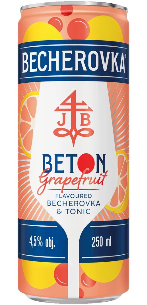 Becherovka CAN Beton Grapefruit 0,25l 4,5%  DRS