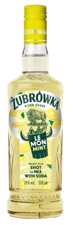 Zubrowka Likőr Lemon-Mint 0,5l 18%  DRS 