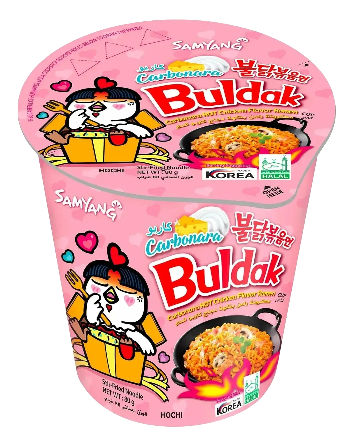 Buldak Instant tészta poharas Carbonara 80g 